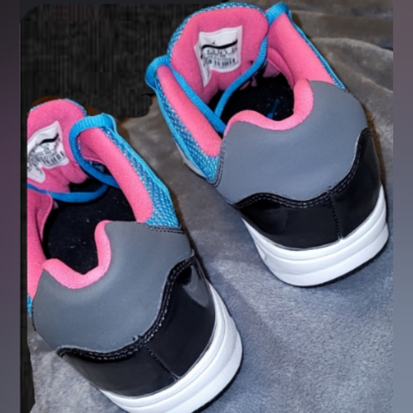 Jordan Air 11 South Beach Black Pink and Blue Shoes - Picture 9 of 11